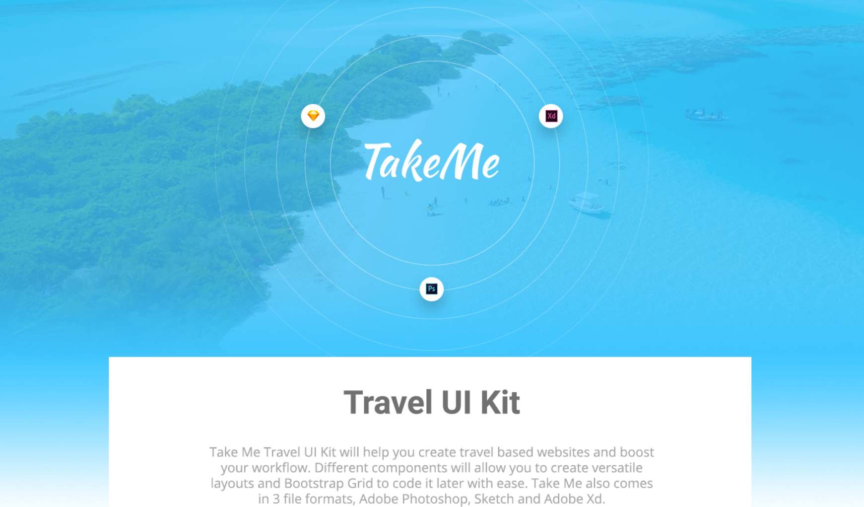 Bootstrap UI kit- Take me