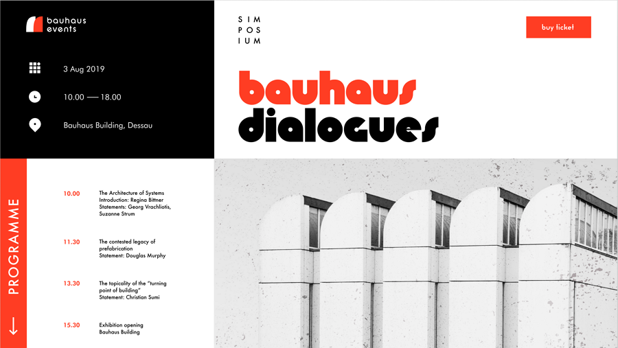 Bauhaus Event Landing Page