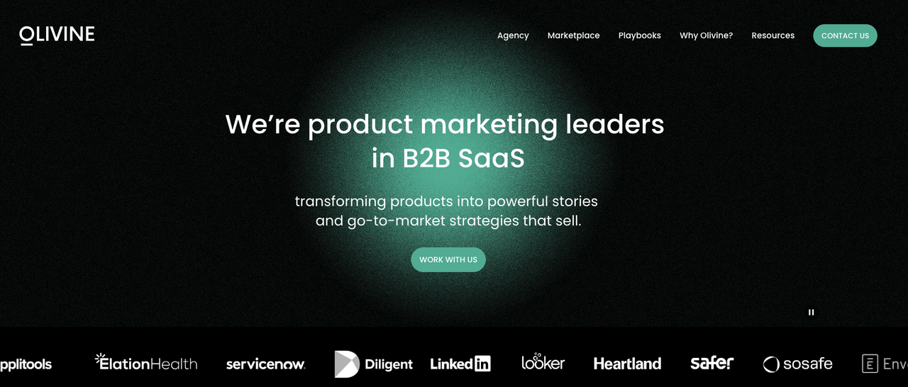 Olivine - A Product Marketing Consulting Website